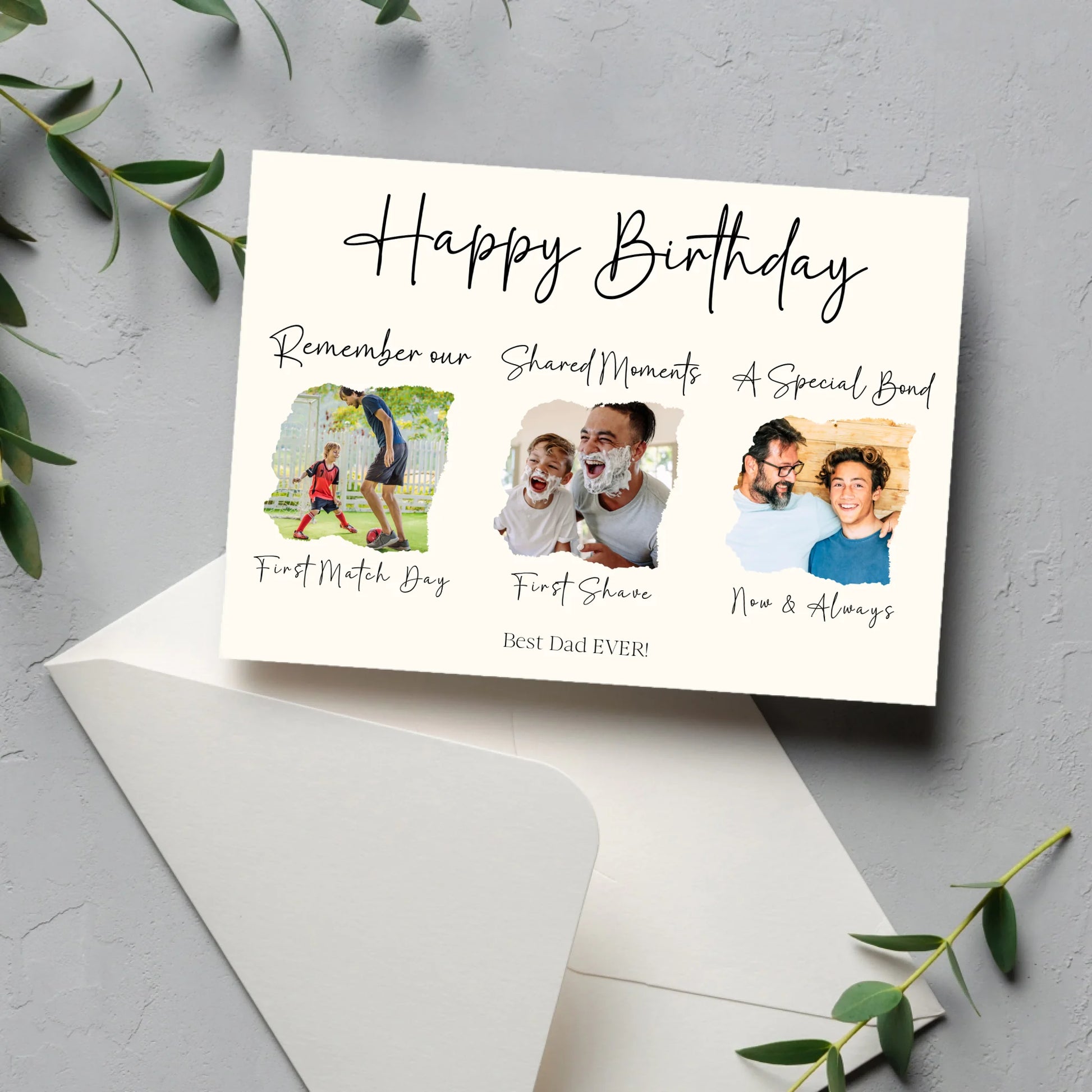 Personalised photo greeting card UK