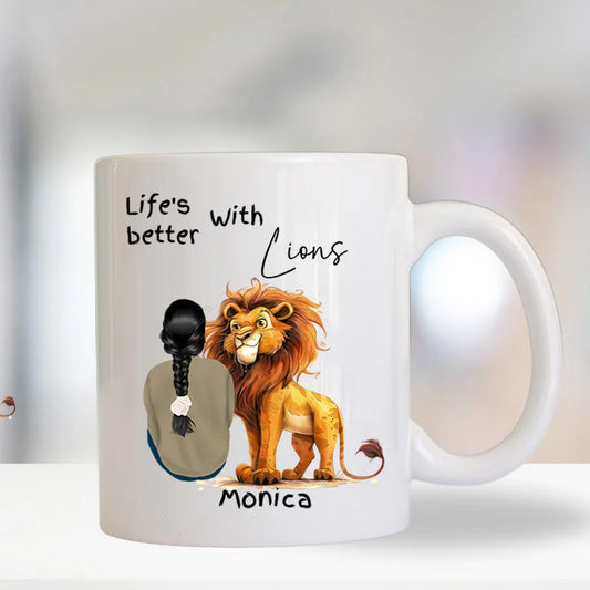 Life’s Better with Lions mug