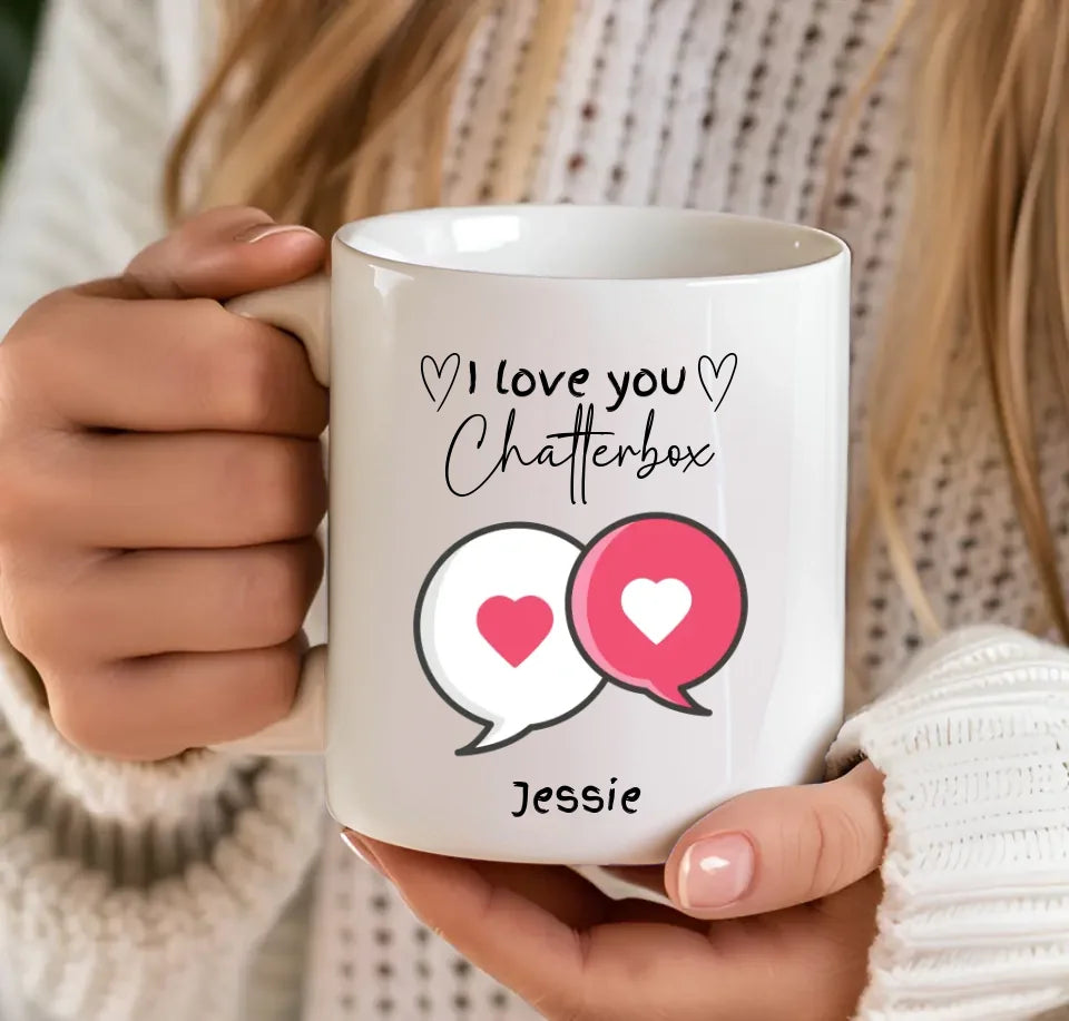 Funny Speech Bubble love Mug Gift