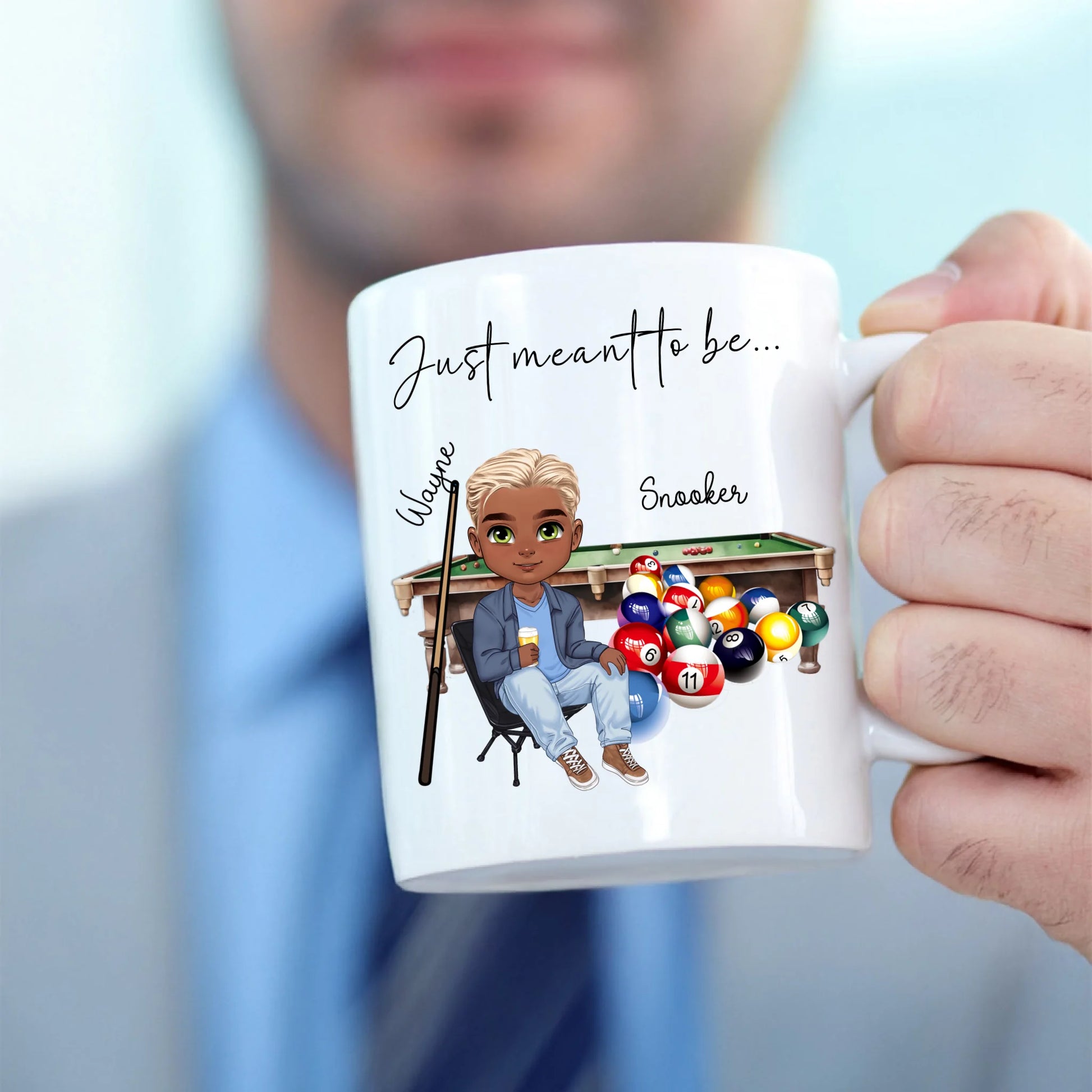 Personalised snooker mug