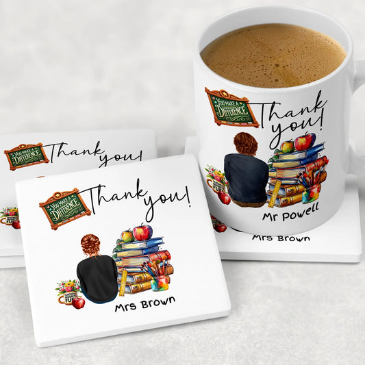 Personalised teacher mug with classroom design