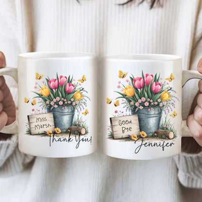 Personalised Tulip Mug – Add Your Own Words
