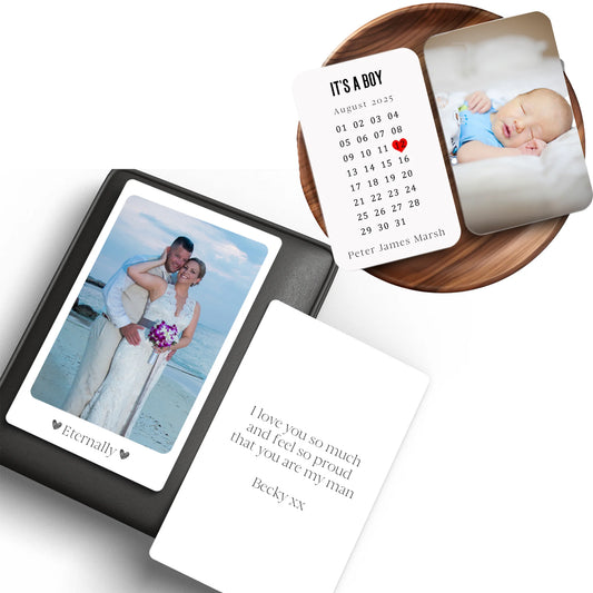 Personalised wallet card with special date