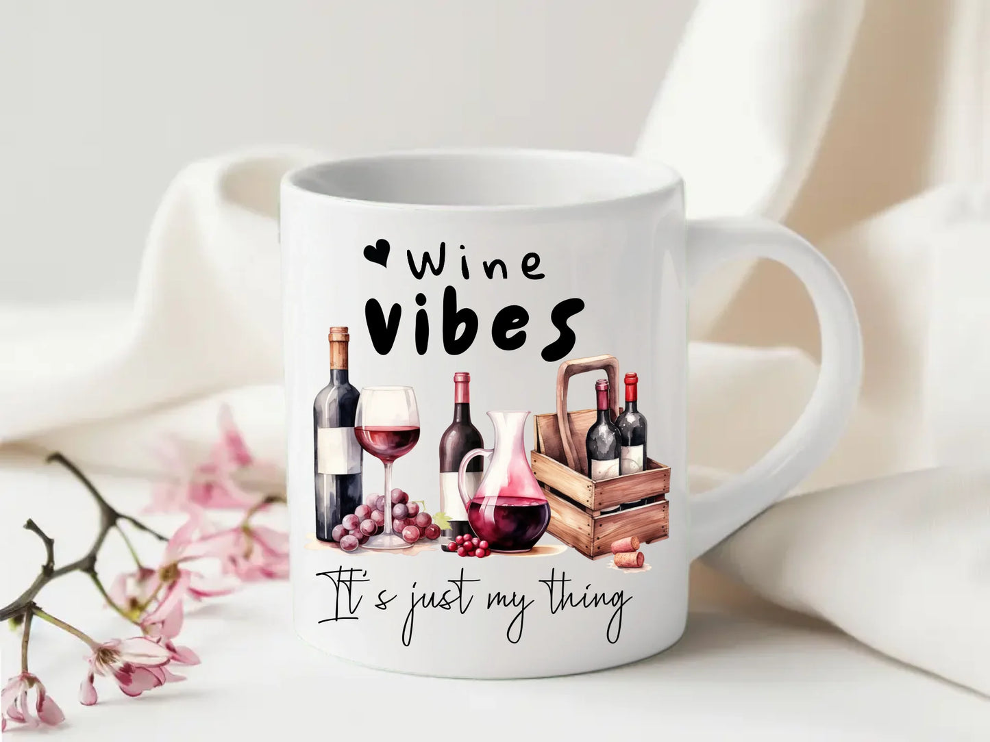 Wine humour tea mug