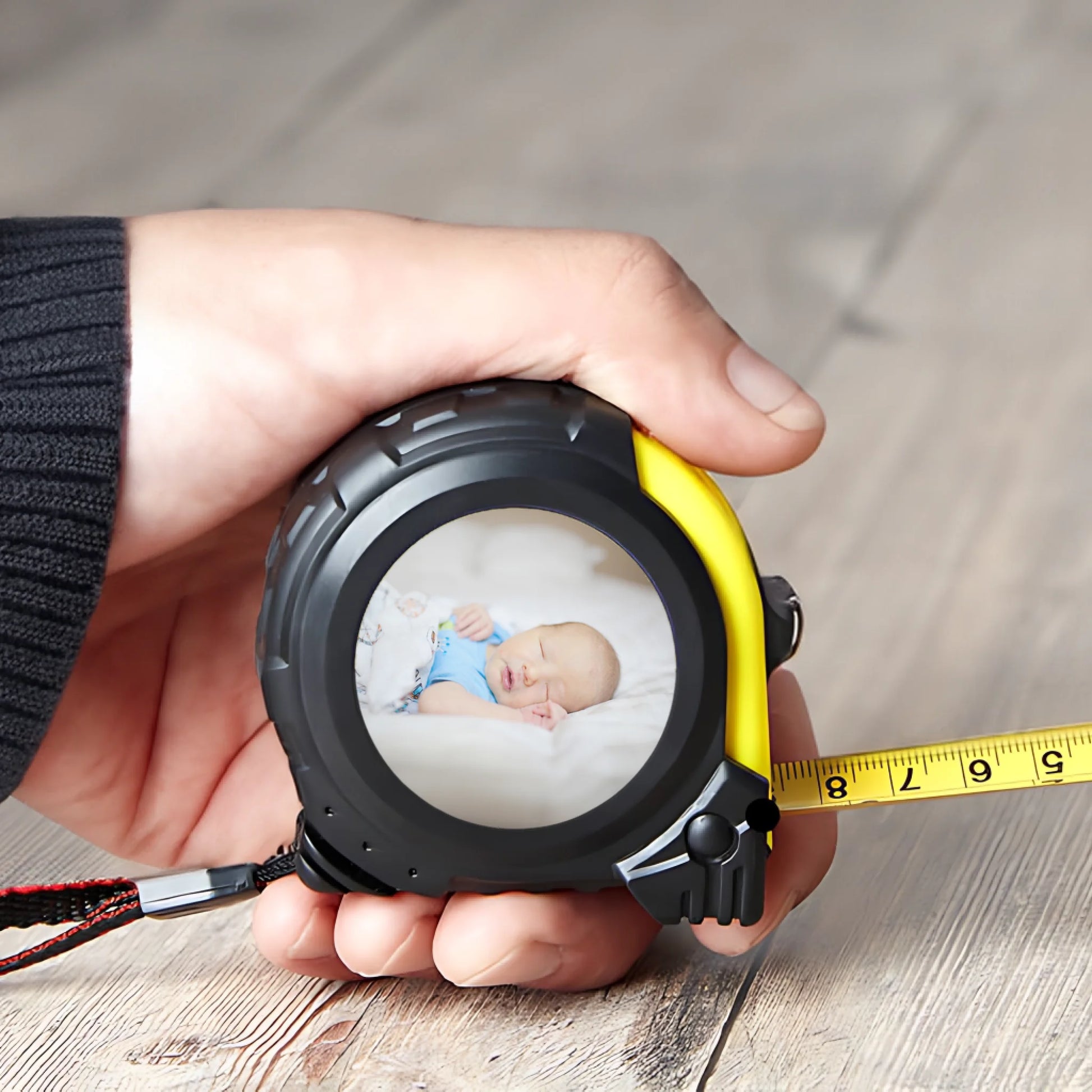 Personalised tape measure with photo