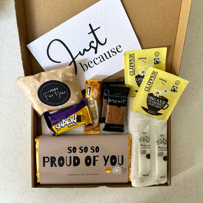 Thinking of you proud of you gift set for encouragement and celebration