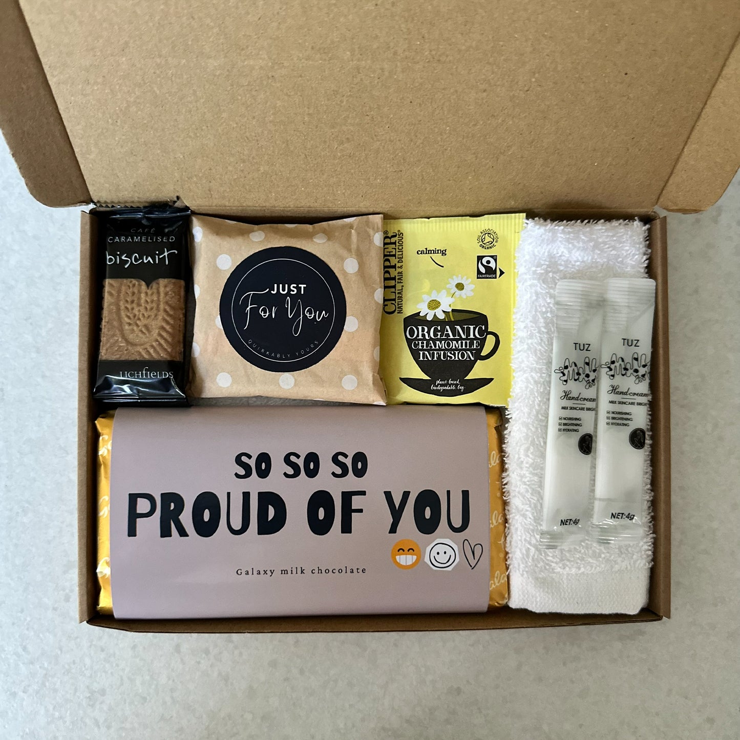 small so proud of you chocolate and treats box for him or her