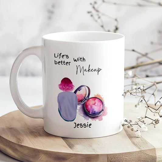 Personalised makeup lover mug