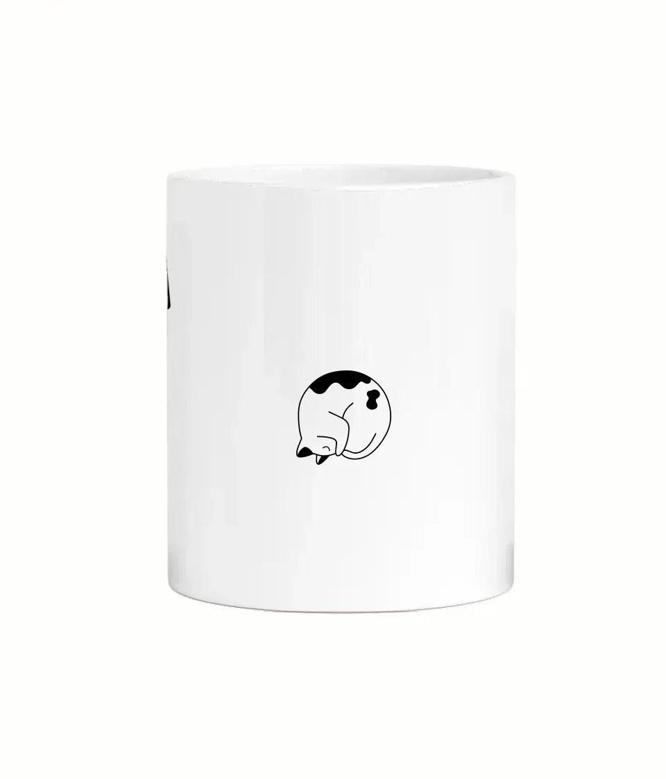 Custom Cat Dad Mug with Ears and Moustache