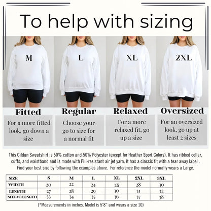 Cosy Crazy Cat Lady sweatshirt UK sizing