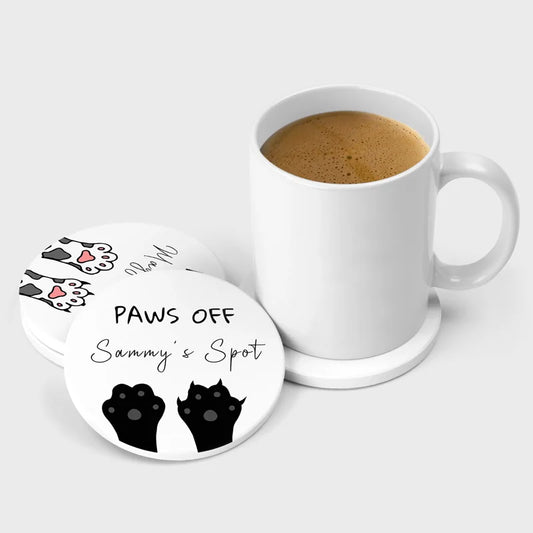 Cat lover gift coaster