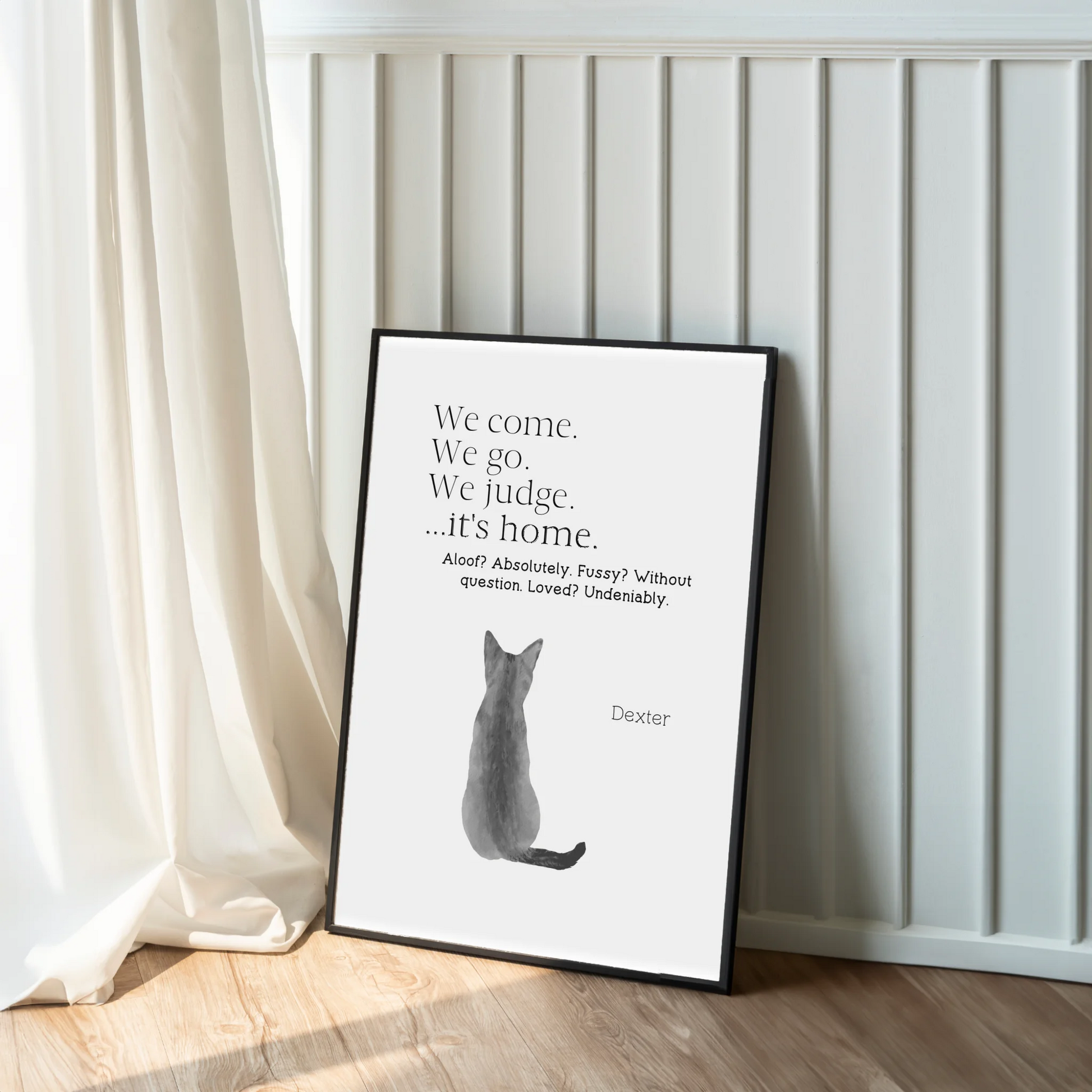 unique cat names artwork gift