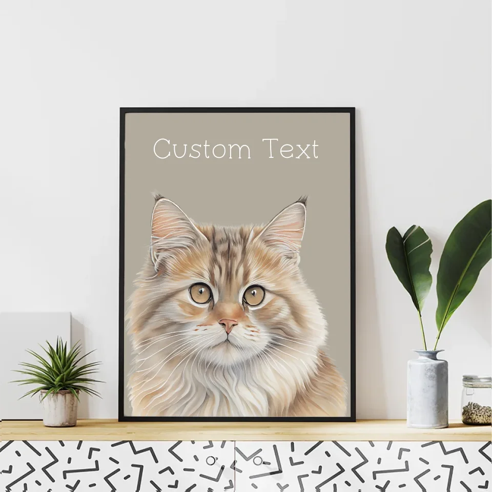 Feline personalised wall art