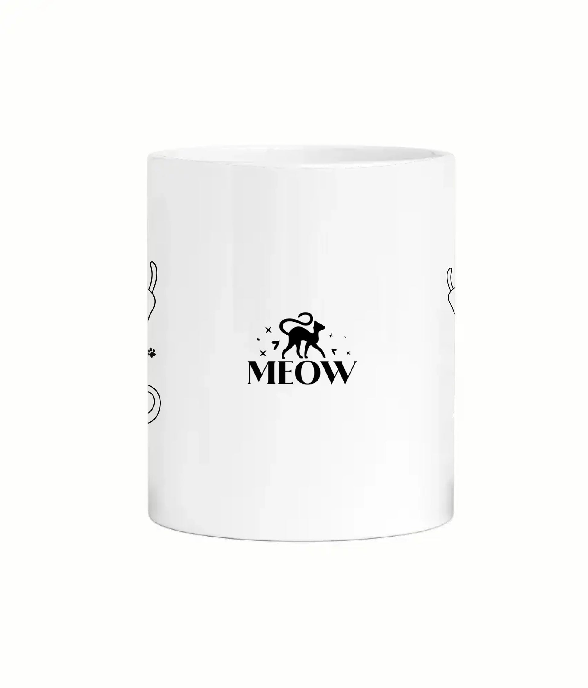 Modern cat design mug