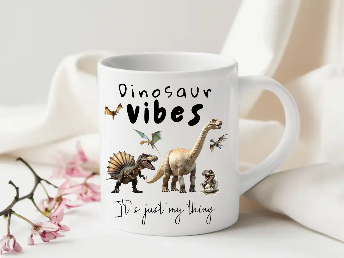 Jurassic-themed coffee mug