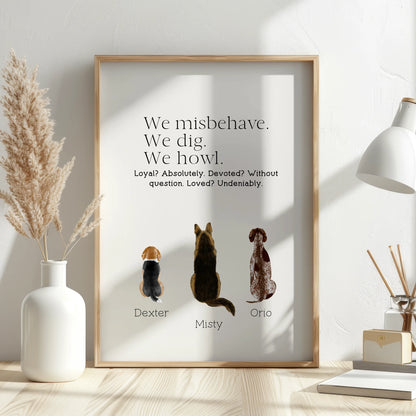 dog quote art gift