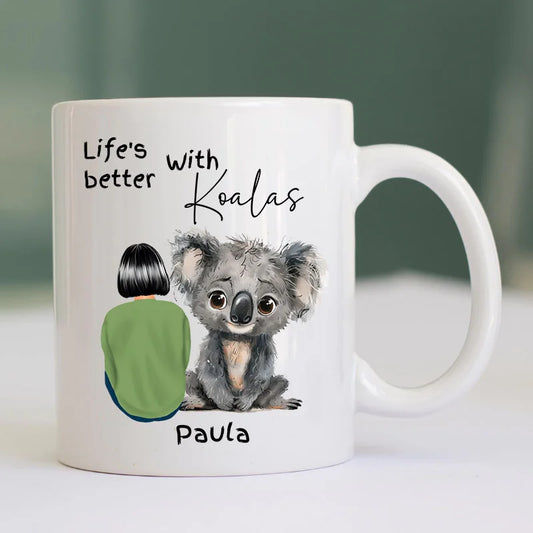 Personalised koala mug