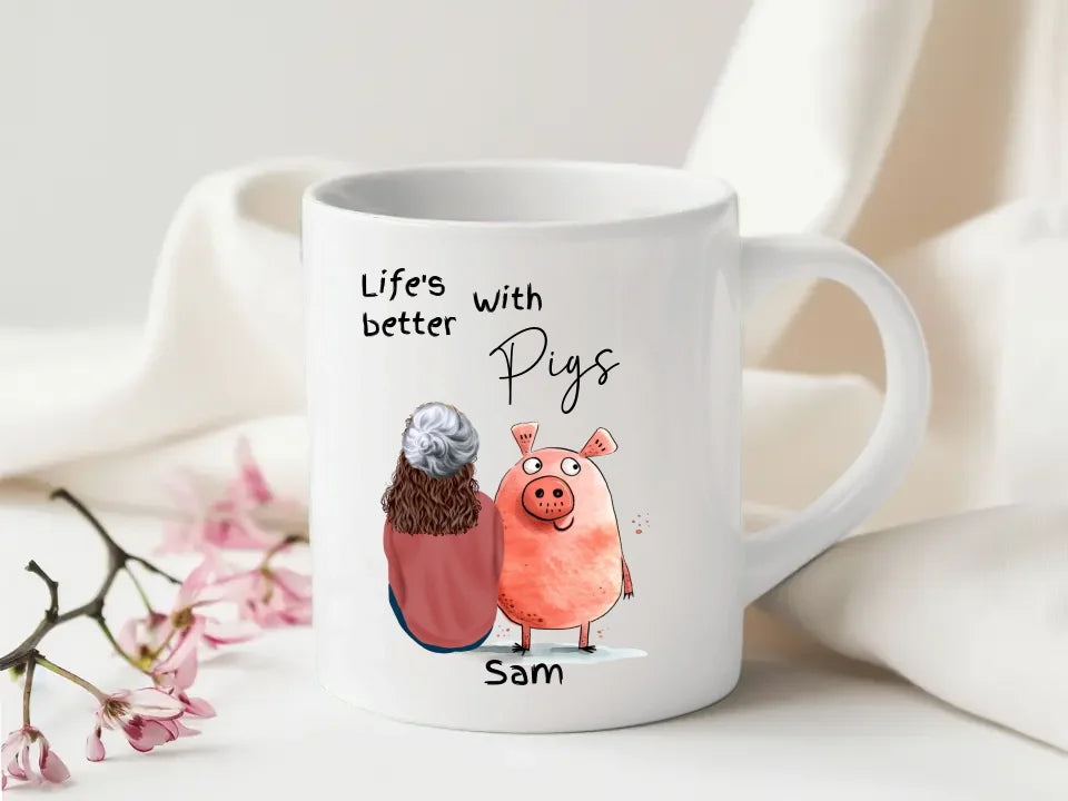 Pig lover’s quirky mug