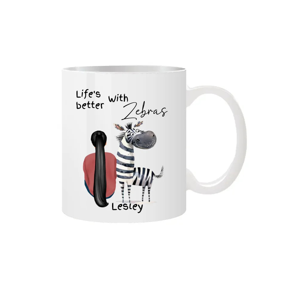 Funny zebra coffee mug