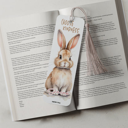 cute rabbit bookmark personalised gift for readers