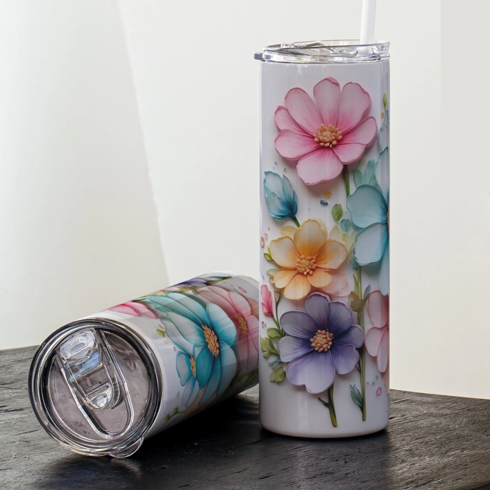 Custom flower design cup gift for aunt