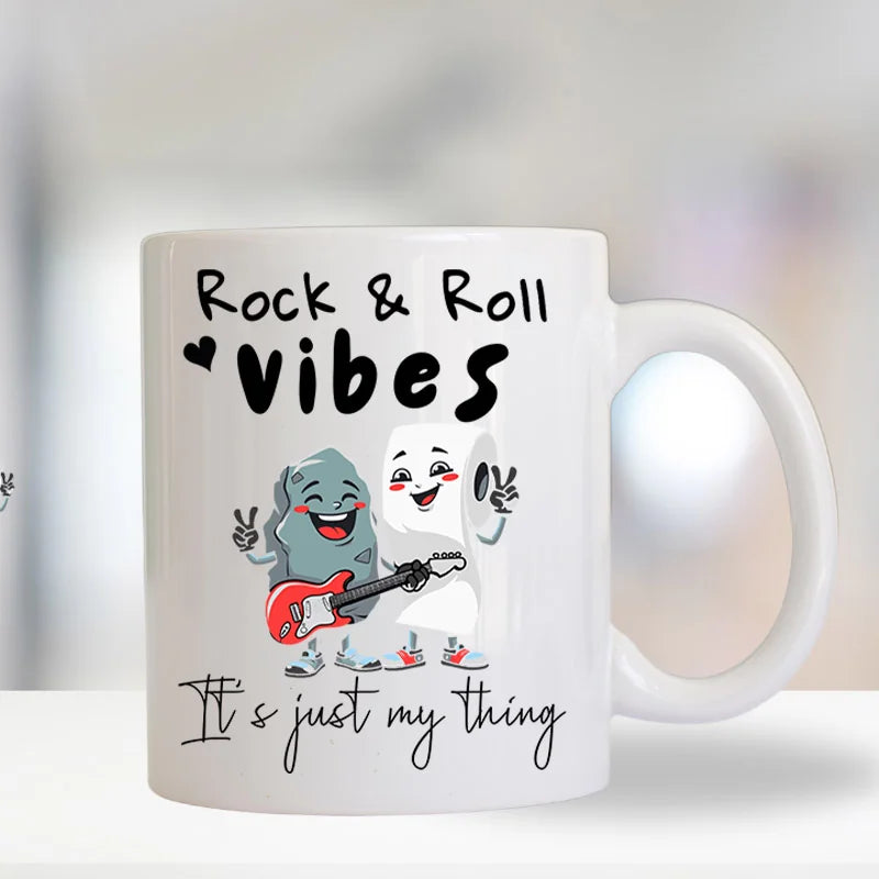 Rock and roll vibes mug