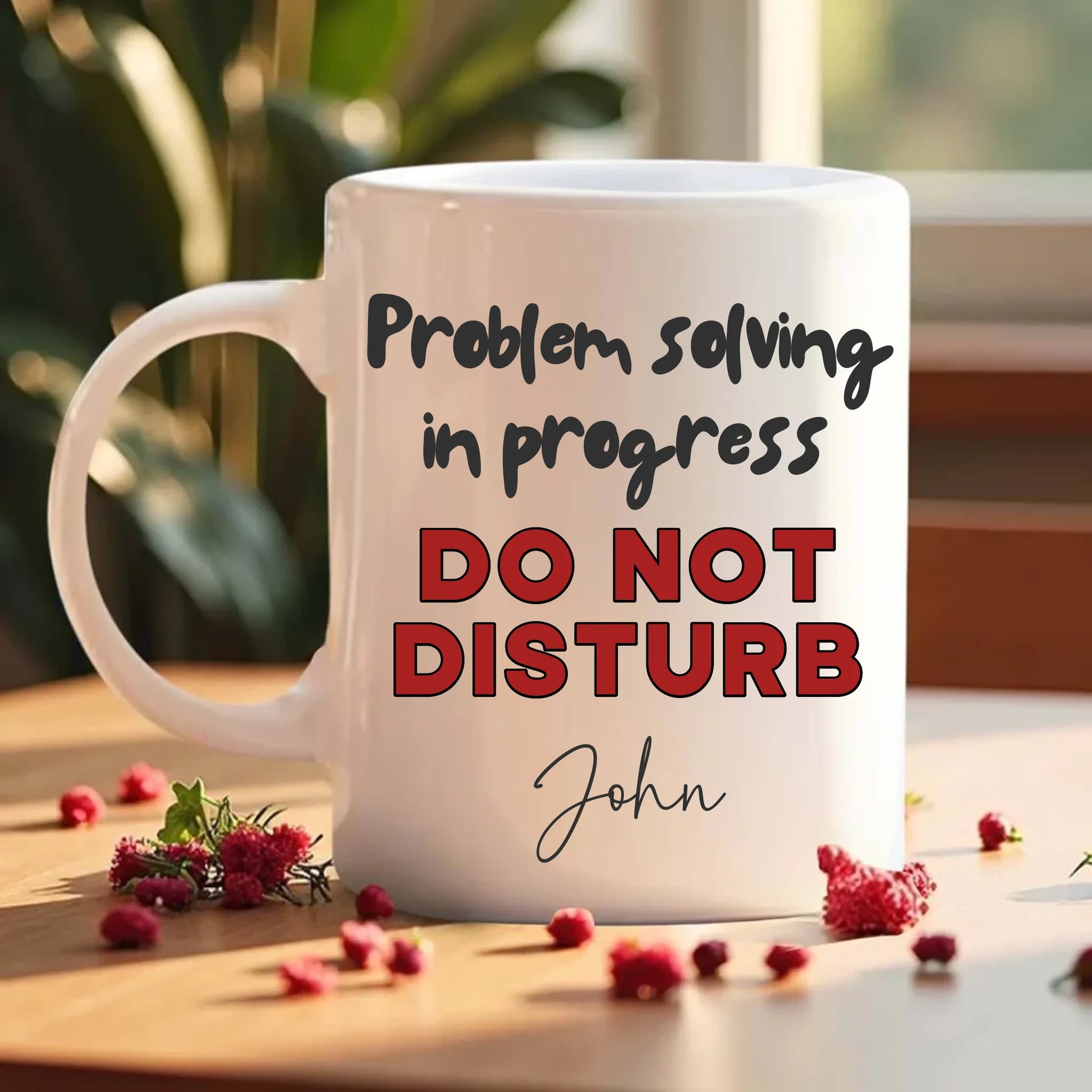 sarcastic thinking coffee break mug