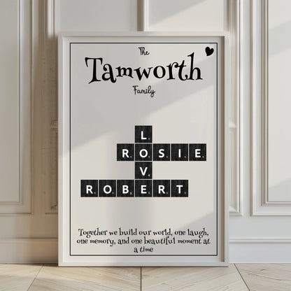 unique family word art