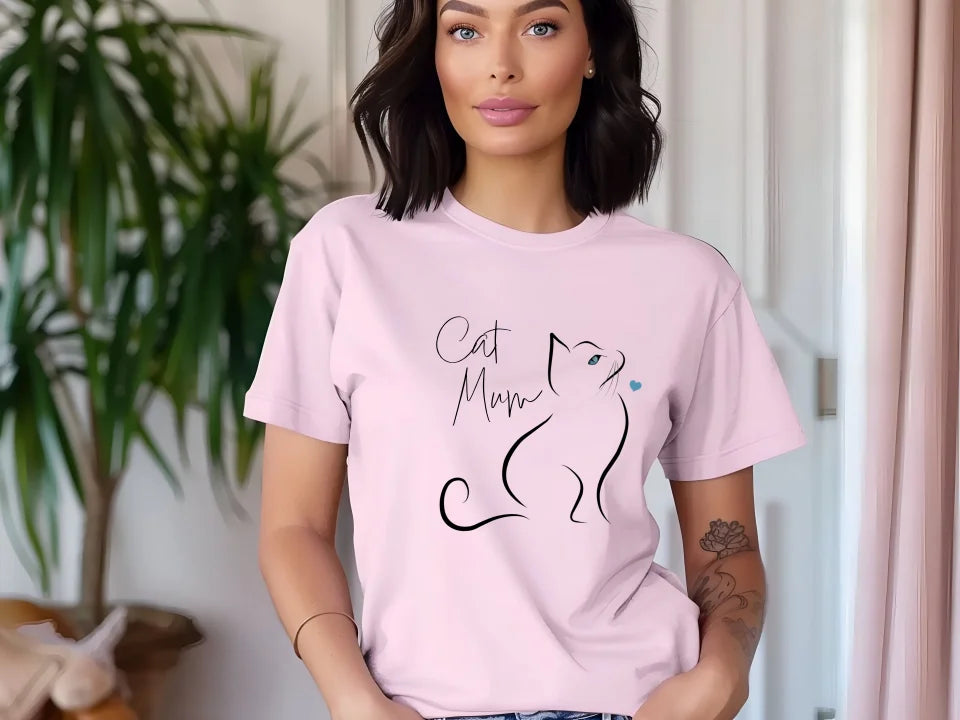 Custom cat shirt with coloured eyes