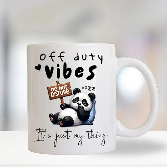 Off duty vibes mug