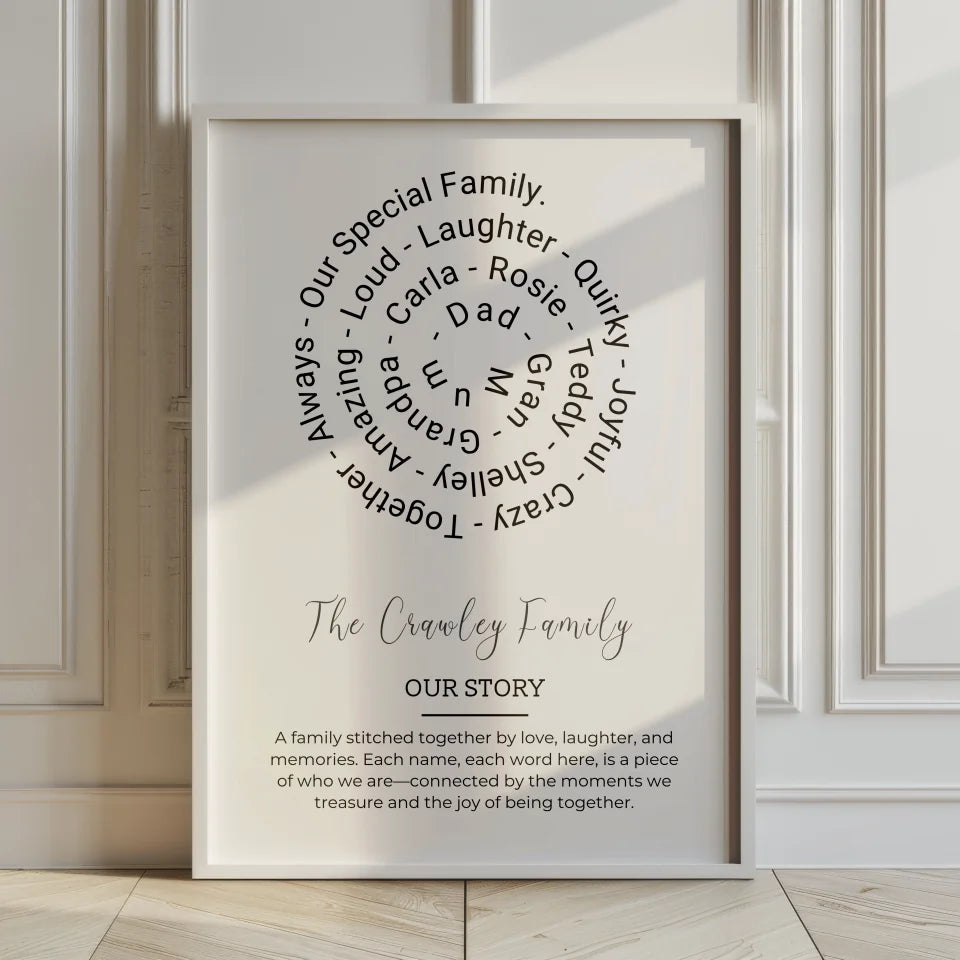 Spiral Art Family Print