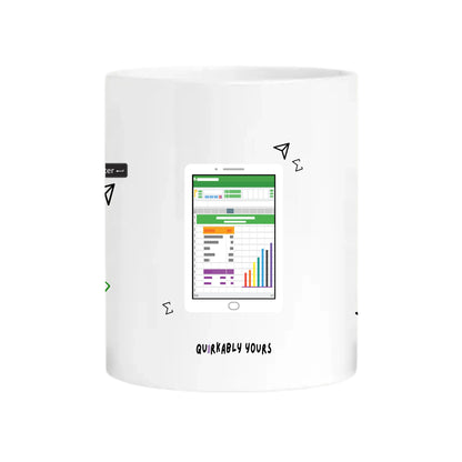 Excel-themed mug for accountant
