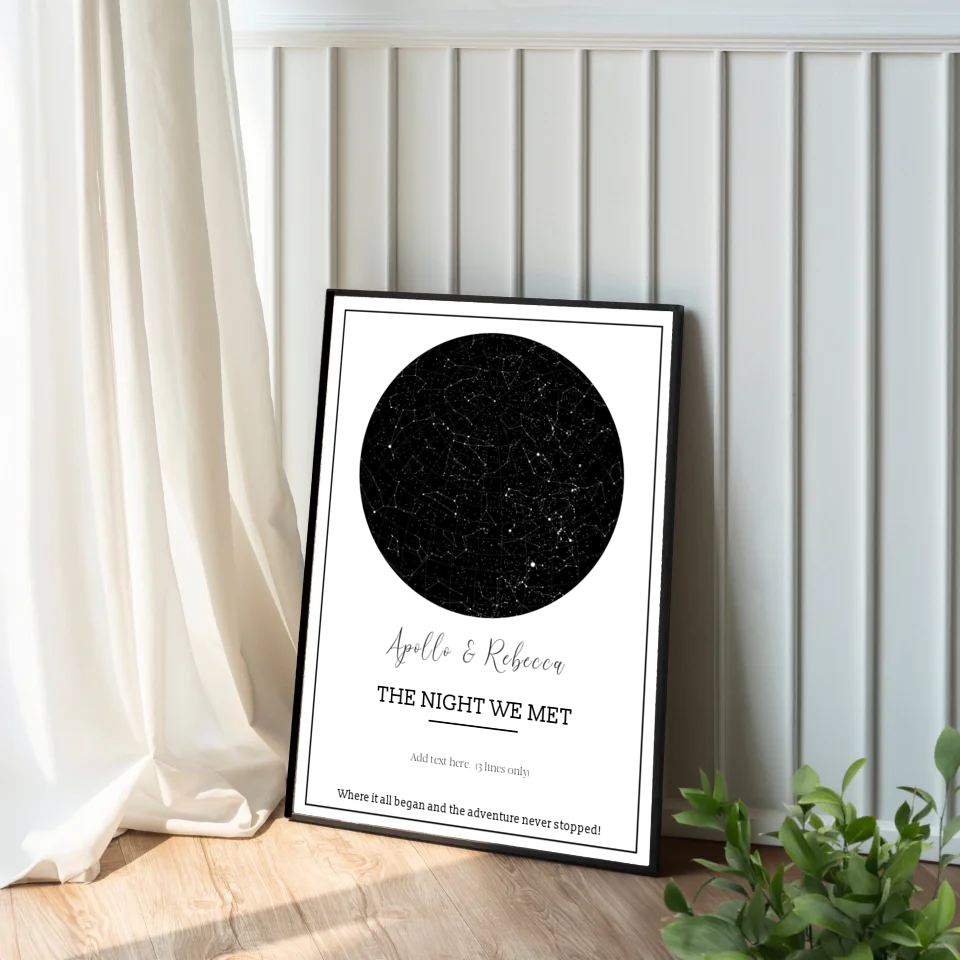 personalised constellation map