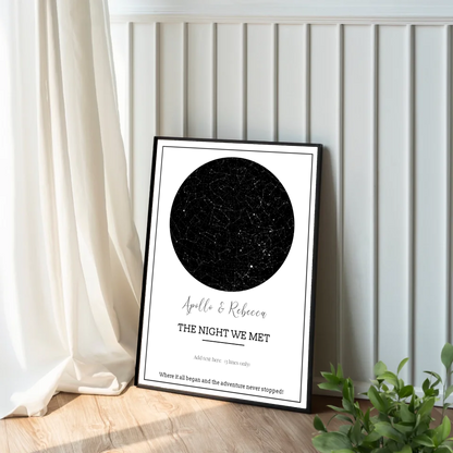 personalised constellation map