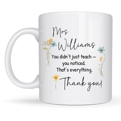 Minimalist end-of-term teacher mug gift