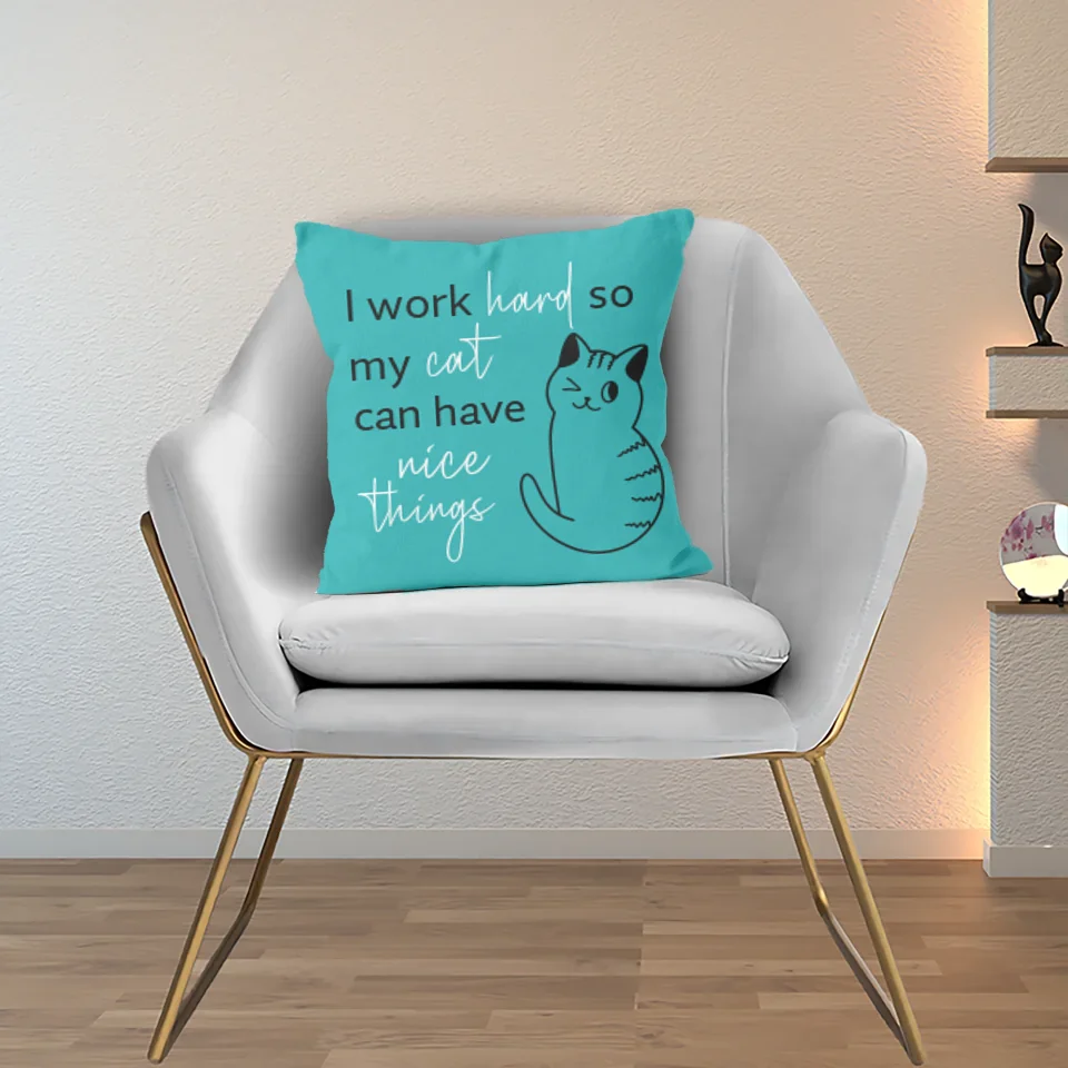 cat cushion gift