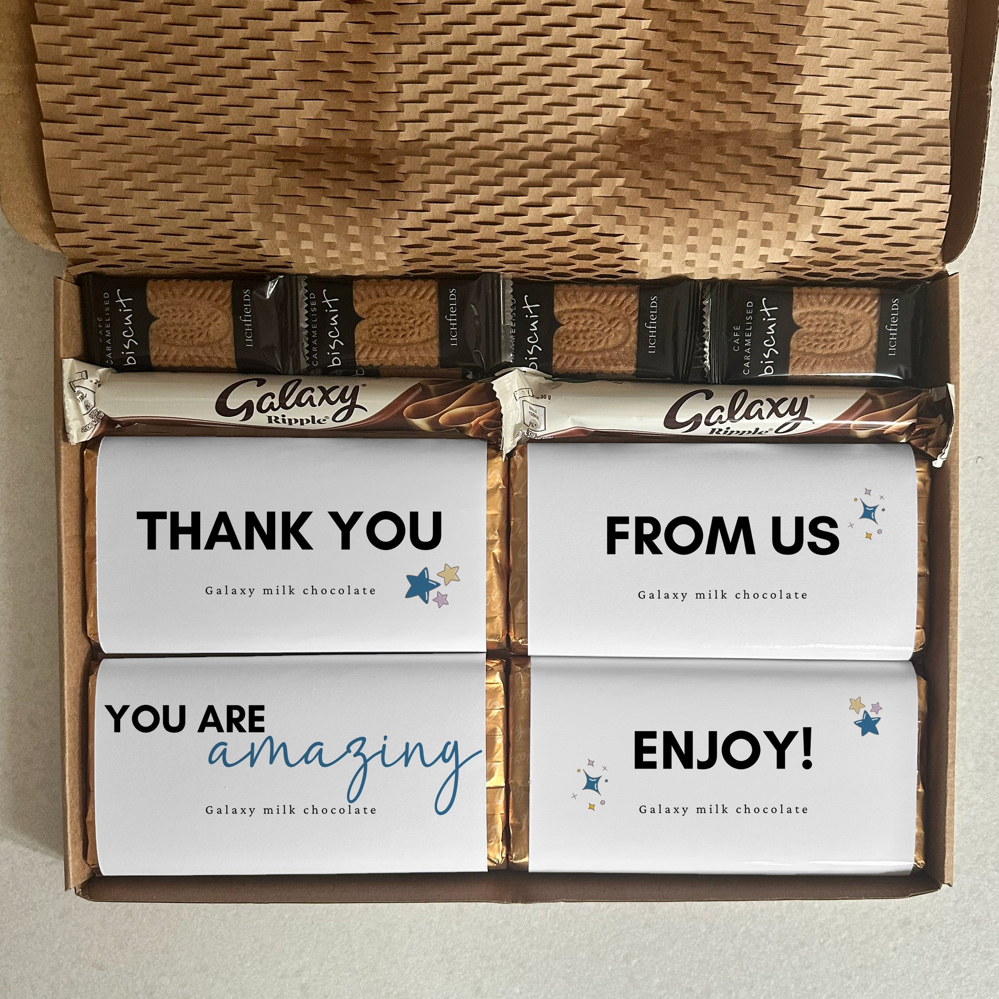 Staff appreciation chocolate gift box for teams groups and workplace thank you gifts