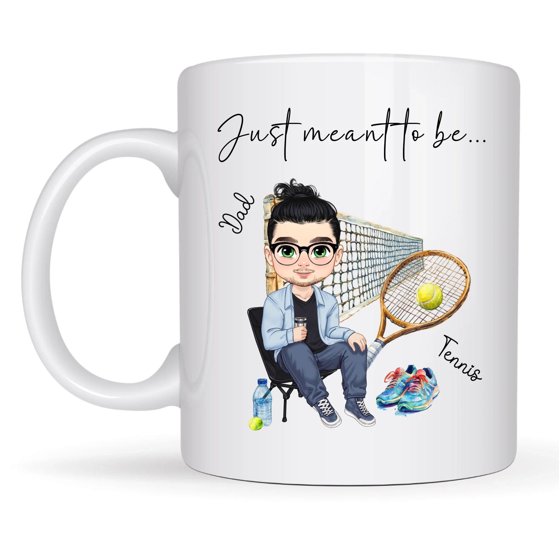 quirky tennis player mug UK
