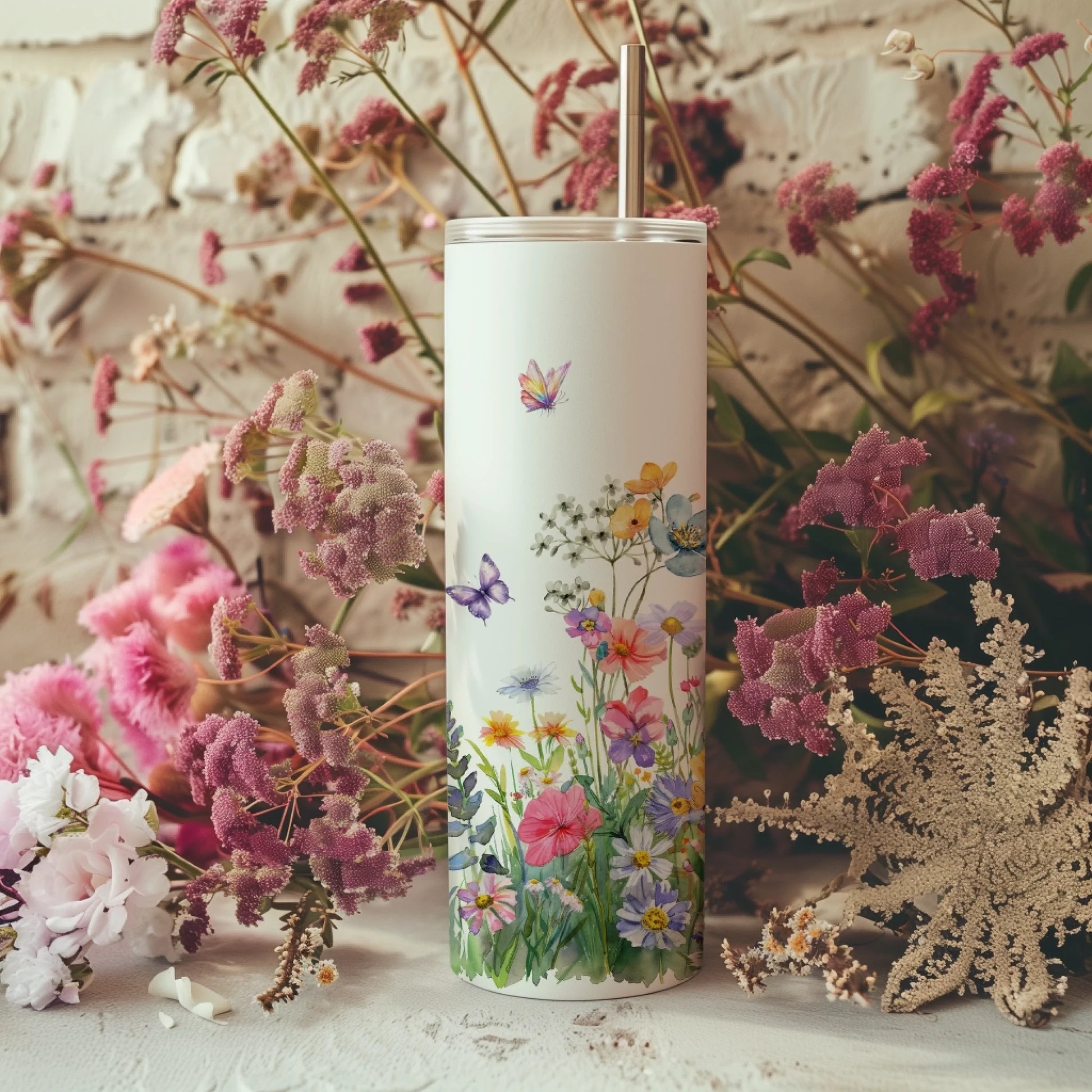 Thank you gift floral travel cup