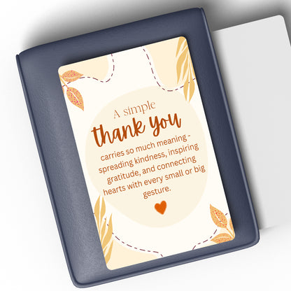 thank you wallet card for letterbox gift box