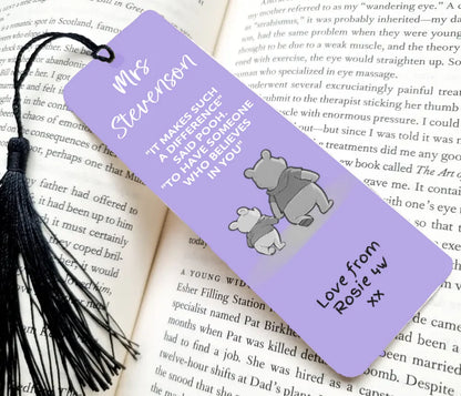 personalised bookmark for teacher gift