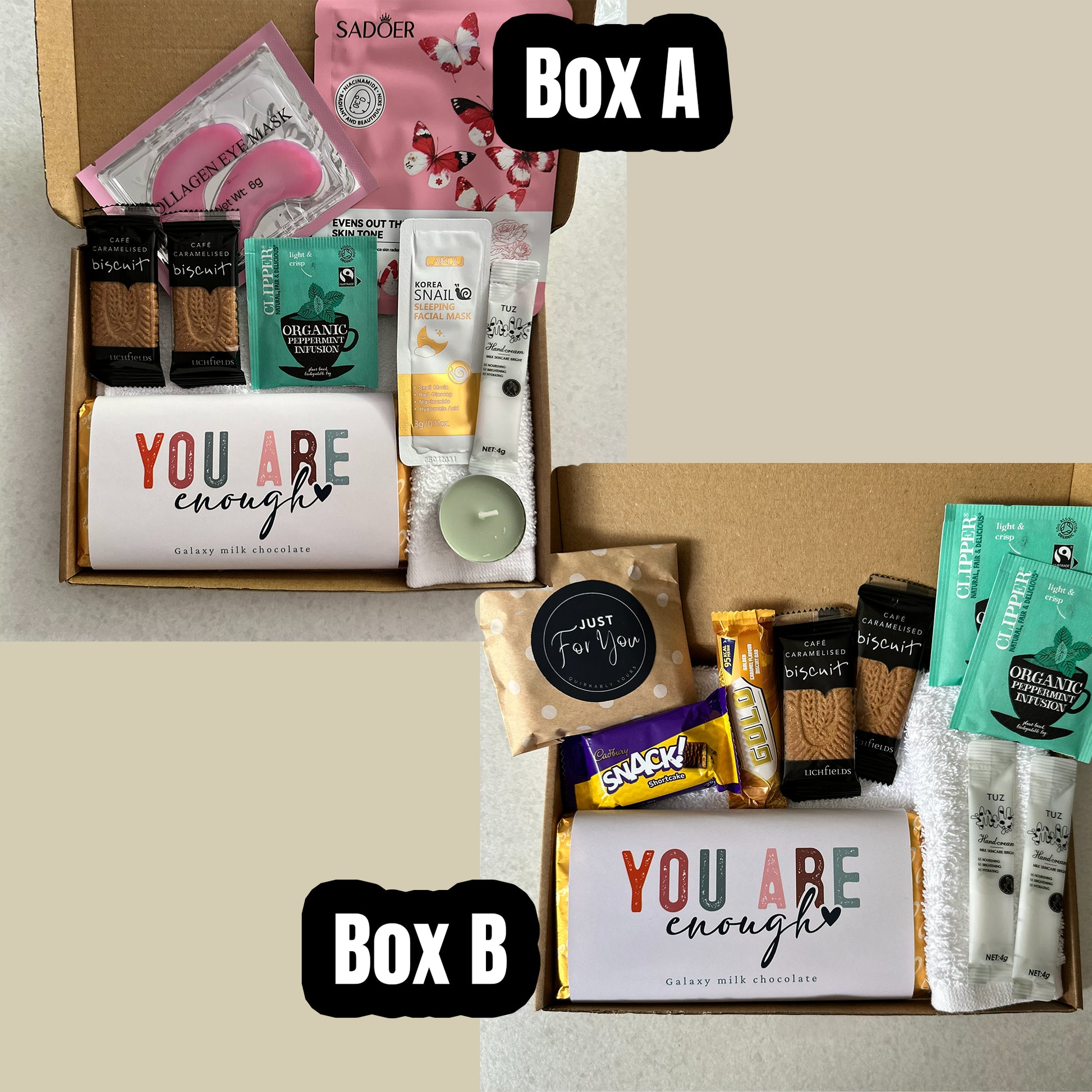 Thinking of you letterbox gift for mental health support and encouragement