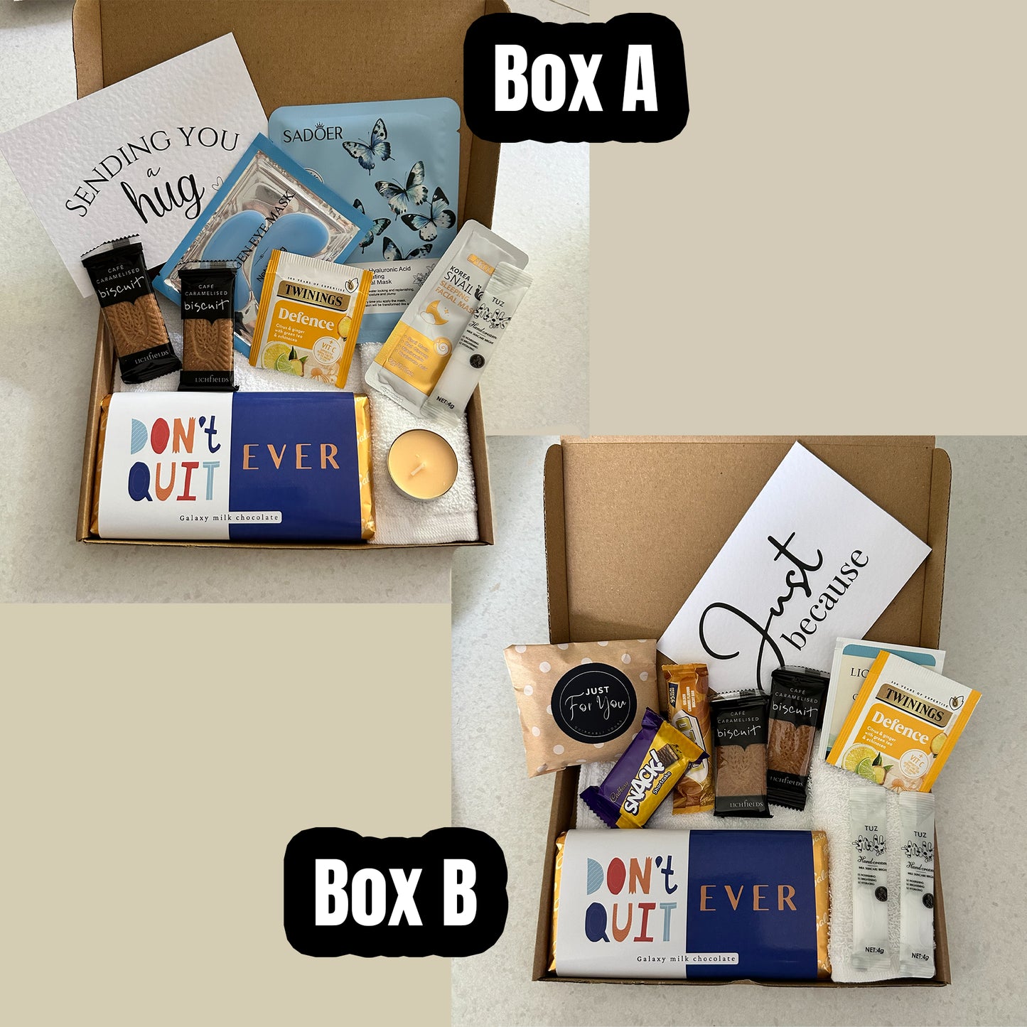 You got this thinking of you gift box with uplifting message