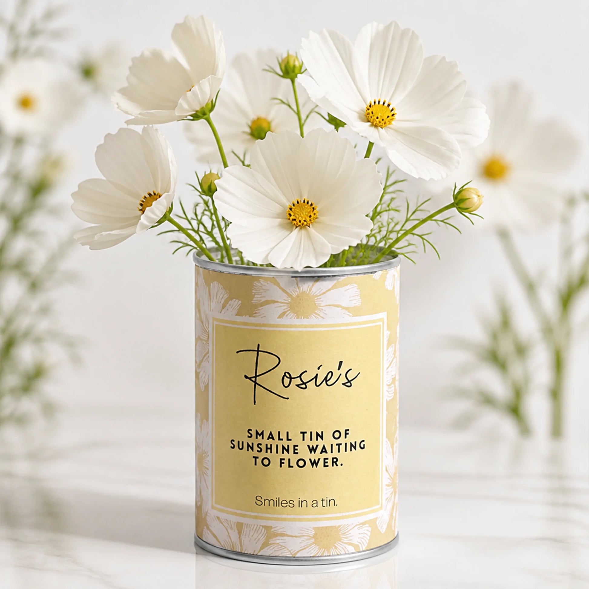 Thoughtful personalised flower gift to brighten someone's day