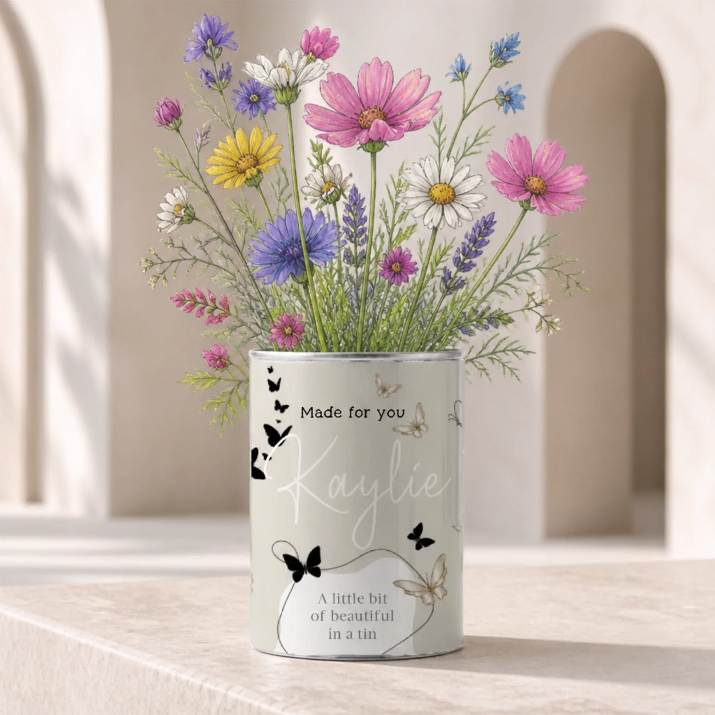 Thoughtful gift for mum with wildflower seeds to grow