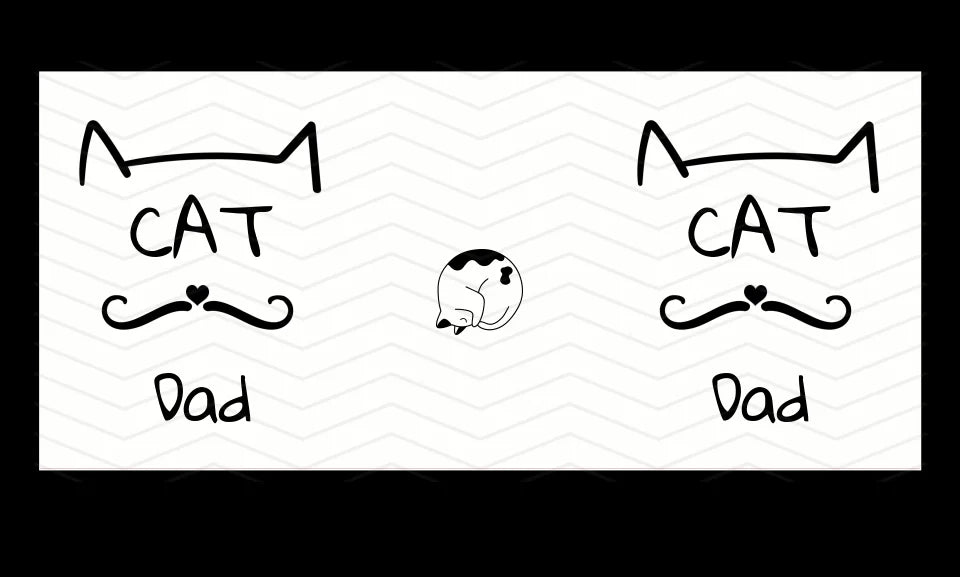 Cat Dad Gift Mug template
