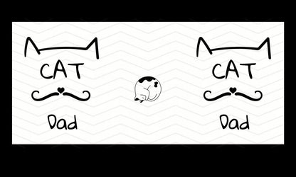 Cat Dad Gift Mug template
