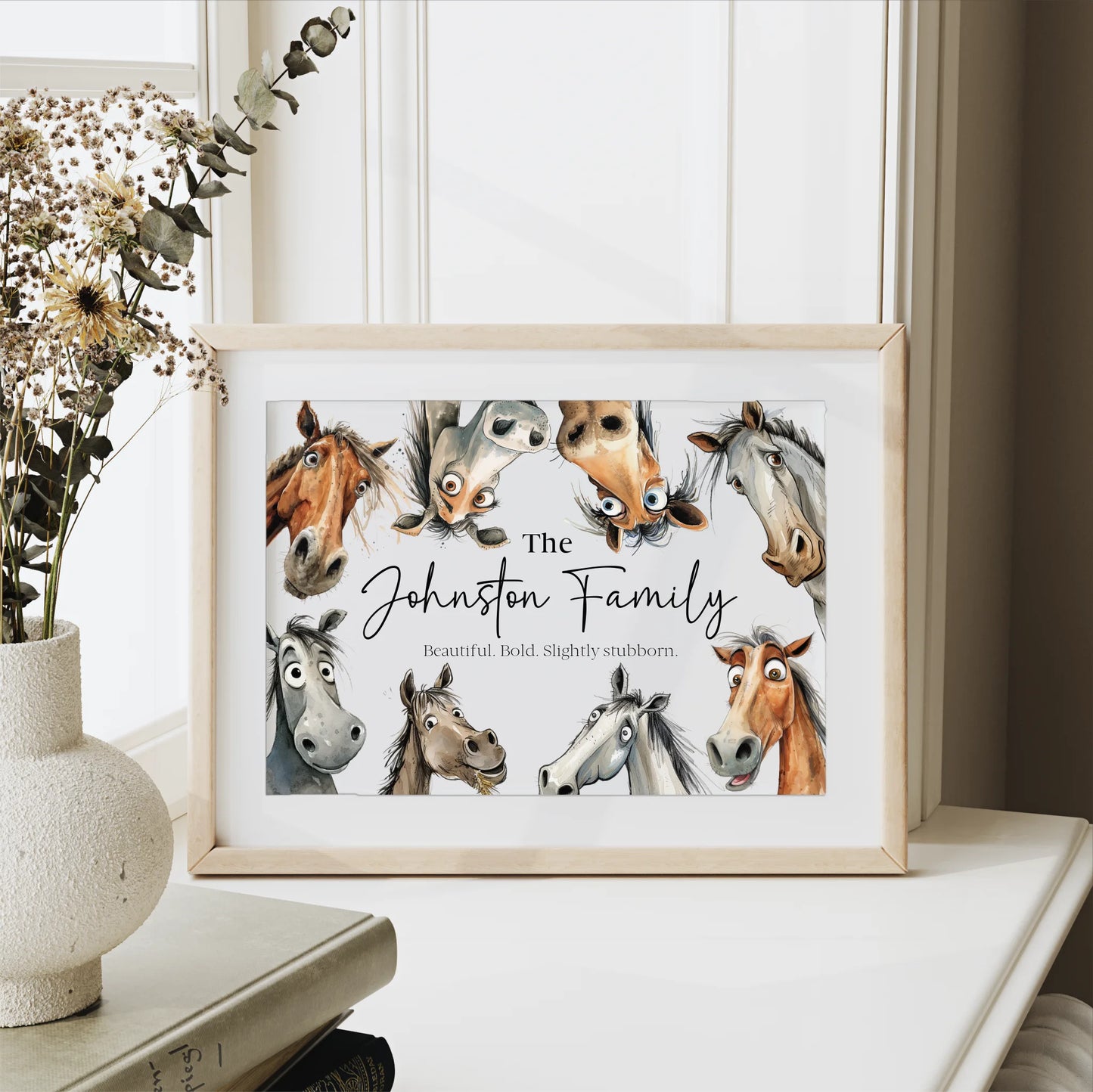 Custom horse home decor print
