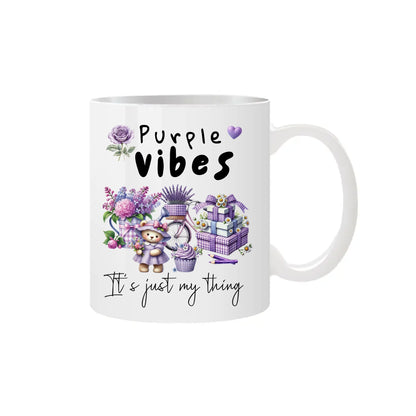 Feminine purple aesthetic mug