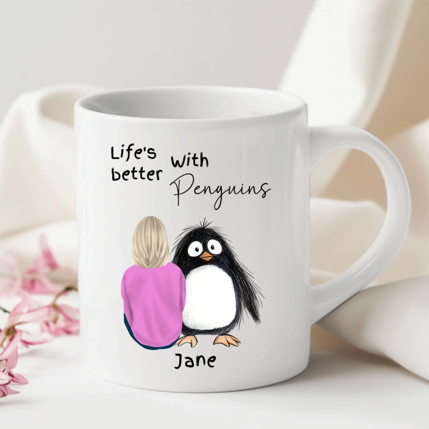 Penguin lover mug – perfect unusual penguin gifts for adults and teens
